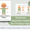 Big Feelings Toolkit for Toddlers | Emotional Regulation Printable | Ages 2–4 | Social Emotional Learning Activities
