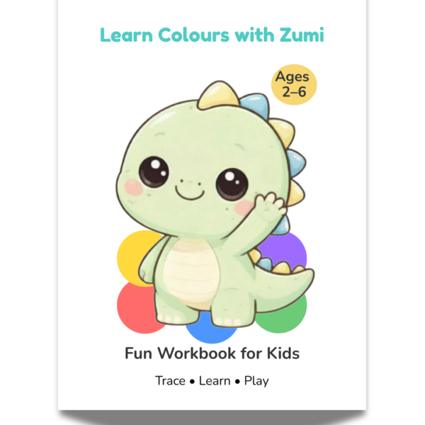 Learn Colours Workbook for Kids (Ages 2–6) | Printable Preschool Activity | Trace, Identify & Colour Learning Pack